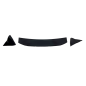 Alettone - Spoiler Volkswagen Golf 6 3/5P Look RZ Nero lucido (Cod. E-SPK6129)