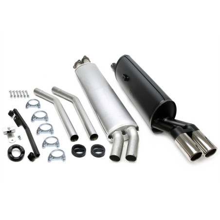scarico sportivo 2x70mm per BMW 520i/525i/528i/iA/628CSi E28/E24 (Cod. T-01BM020-15)