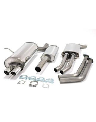 sistema di scarico 2x70mm per BMW 320i/323i/328i M52 E46 Sedo/Coupé/Touring (Cod. T-02BM005-19)