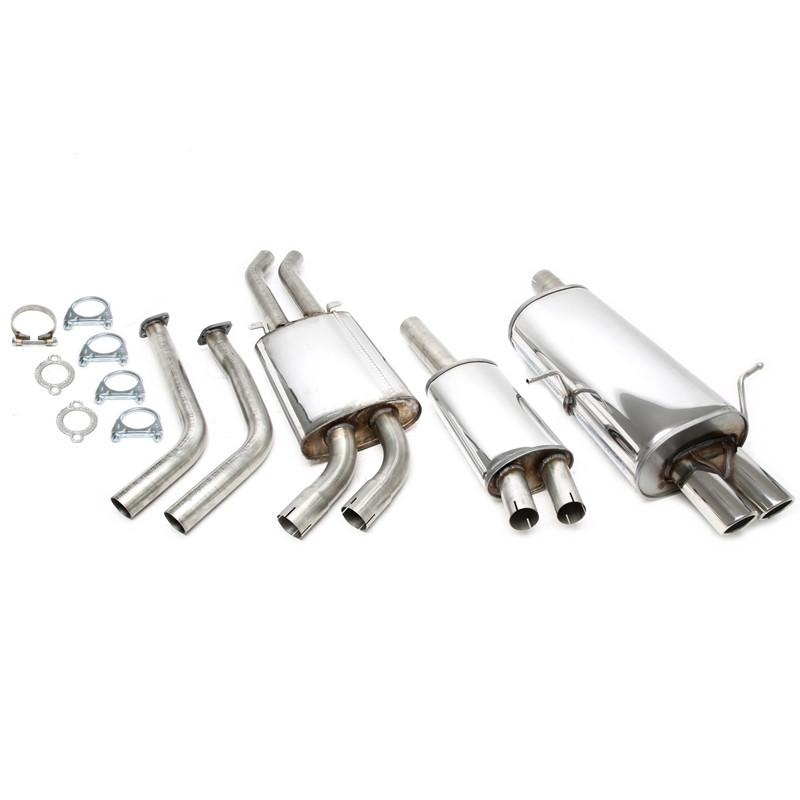 sistema di scarico 2x70mm per BMW 320i/325i/330i M54 E46 berlina/Coupé/Touring/Cabrio (Cod. T-02BM0