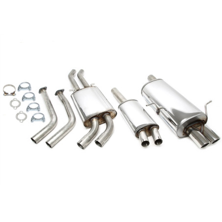 sistema di scarico 2x70mm per BMW 320i/325i/330i M54 E46 berlina/Coupé/Touring/Cabrio (Cod. T-02BM0
