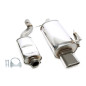 sistema di scarico 70x140mm per BMW Z3 E36 16V (Cod. T-02BM012-23)