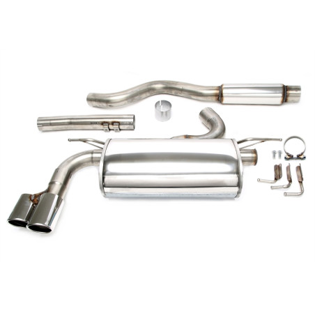 sistema di scarico 2x80mm BMW 3 serie berlina + touring 320i F30/F31 / 4 serie convertible / co... (