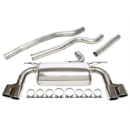 sistema di scarico 2x80mm BMW 3 serie berlina + touring 320i F30,F31 / 4 serie convertible/coup... (