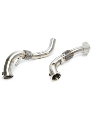 Downpipe tranne convertitore catalitico con flex pipeper BMW X5 F15/F85, X6 F16/F86 - N63+S63 eng...