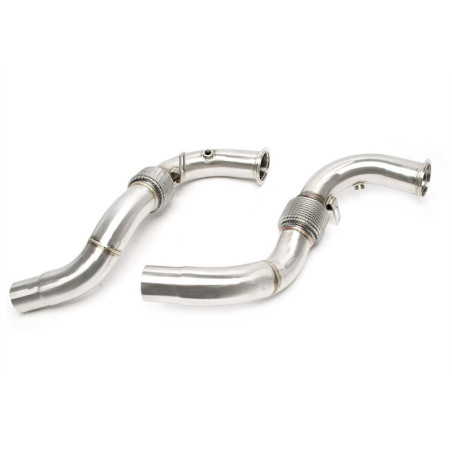 Downpipe tranne convertitore catalitico con flex pipeper BMW 5 serie F10, 6 serie F06 - 550i/65... (