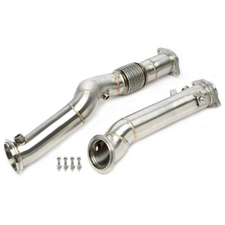 Downpipe tranne convertitore catalitico con flex pipeper BMW M2 G87, 3 serie M3 G80, 4... (Cod. T-06