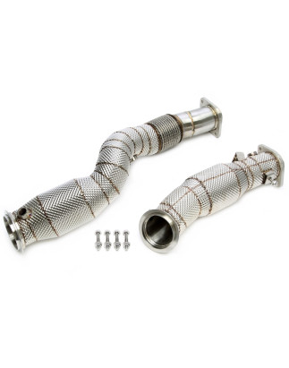 Downpipe con protezione termica and convertitore cataliticoper BMW M2 G87, 3 serie M3 G... (Cod. T-0