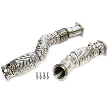 Downpipe con protezione termica and convertitore cataliticoper BMW M2 G87, 3 serie M3 G... (Cod. T-0