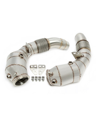 Downpipe con protezione termica and convertitore cataliticoperBMW 5 serie M5 F10, 6 serie M6 F1... (