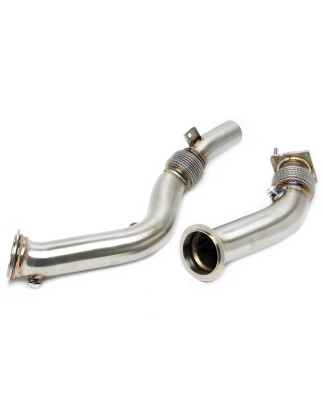 Downpipe tranne convertitore catalitico con flex pipeper BMW M2 F87, 3 serie M3 F80, 4... (Cod. T-06