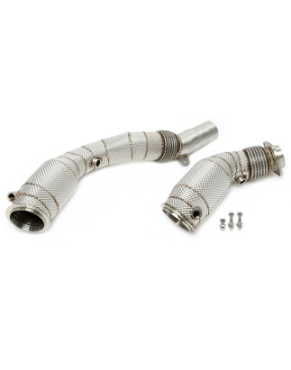 Downpipe con protezione termica and convertitore cataliticoper BMW M2 F87, 3 serie M3 F... (Cod. T-0