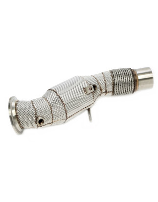 Downpipe con protezione termica and convertitore cataliticoper BMW F20, F21, F2... (Cod. T-06BM048)