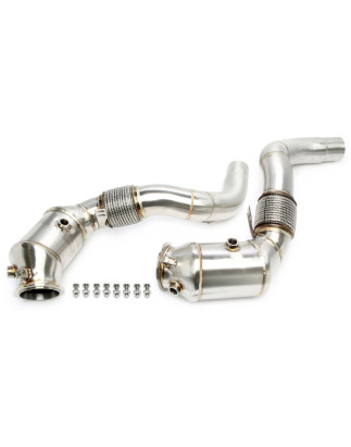 Downpipe tranne convertitore catalitico con flex pipeper BMW 5 serie G30,G30N, 7 serie G11N/G12... (