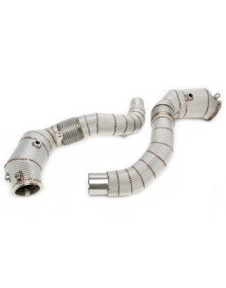 Downpipe con protezione termica and convertitore cataliticoper BMW 5 serie G30,G30N, 7 serie G1... (