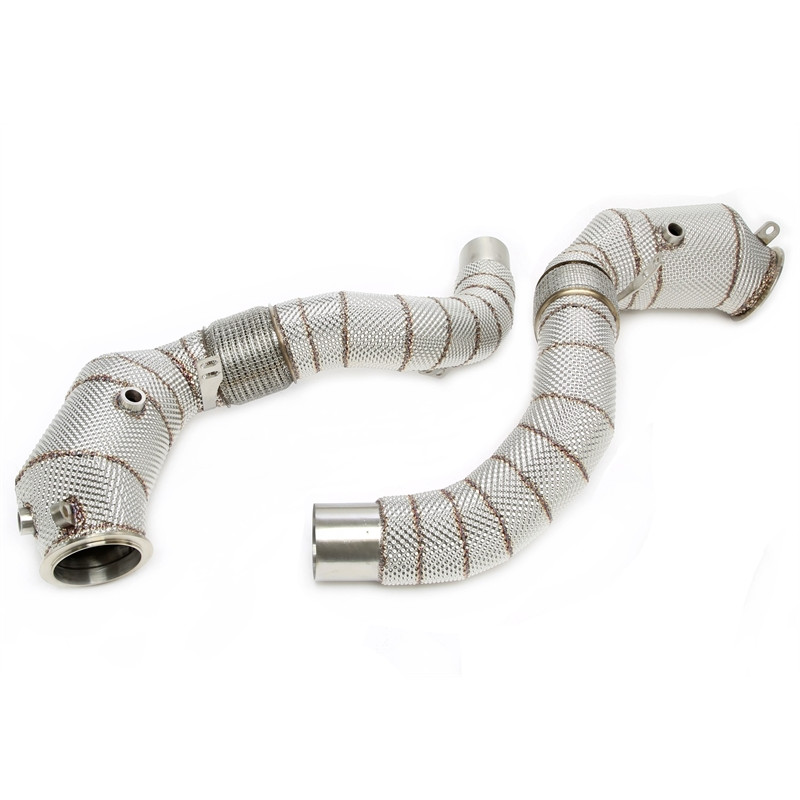 Downpipe con protezione termica and convertitore cataliticoper BMW 5 serie G30,G30N, 7 serie G1... (