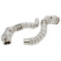Downpipe con protezione termica and convertitore cataliticoper BMW 5 serie G30,G30N, 7 serie G1... (