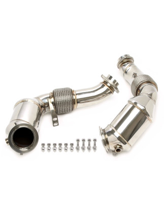 Downpipe tranne convertitore catalitico con flex pipeper BMW 5 serie F07,F10,F11, 6 serie F12,F... (