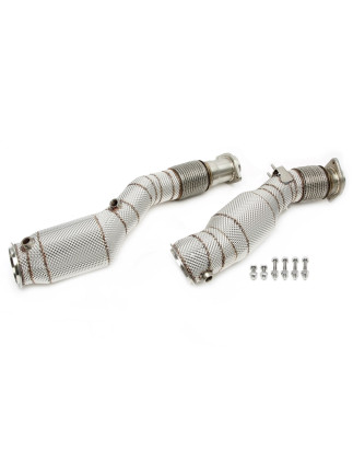 Downpipe con protezione termica and convertitore cataliticoper BMW X3 serie M models F97, X4 Ser... 