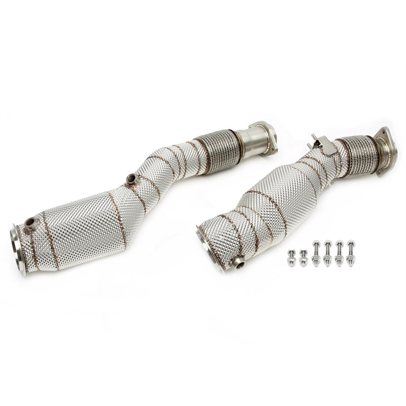 Downpipe con protezione termica and convertitore cataliticoper BMW X3 serie M models F97, X4 Ser... 