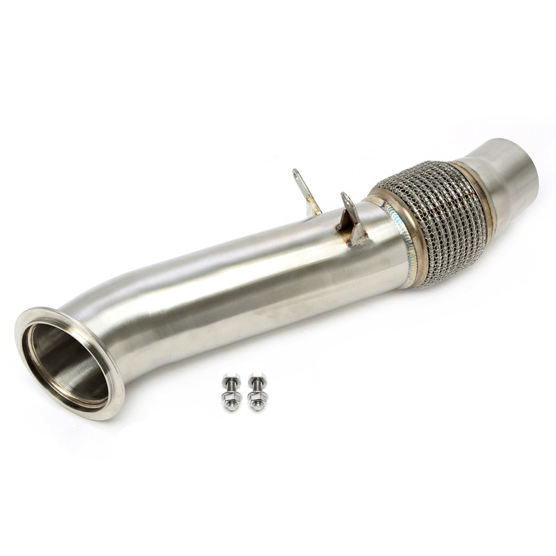 Downpipe tranne convertitore catalitico con flex pipe BMW 5 serie F10, F11, F07, 6 serie F12, F... (