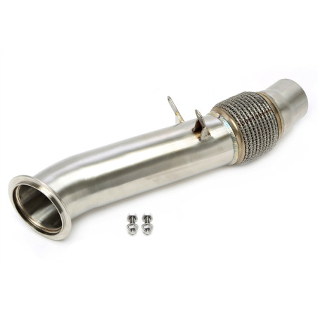 Downpipe tranne convertitore catalitico con flex pipe BMW 5 serie F10, F11, F07, 6 serie F12, F... (