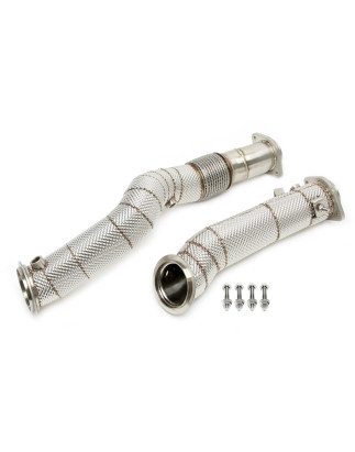 Downpipe con protezione termica and flex pipeper BMW M2 G87, 3 serie M3 G80, 4 serie M... (Cod. T-06
