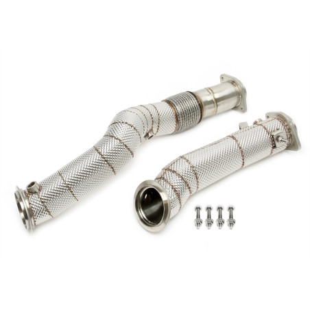 Downpipe con protezione termica and flex pipeper BMW M2 G87, 3 serie M3 G80, 4 serie M... (Cod. T-06