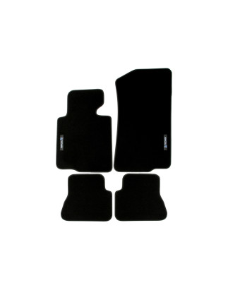 Set tappeti per auto con Logo per BMW 3 serie Convertible  E46 (Cod. T-34BM02)