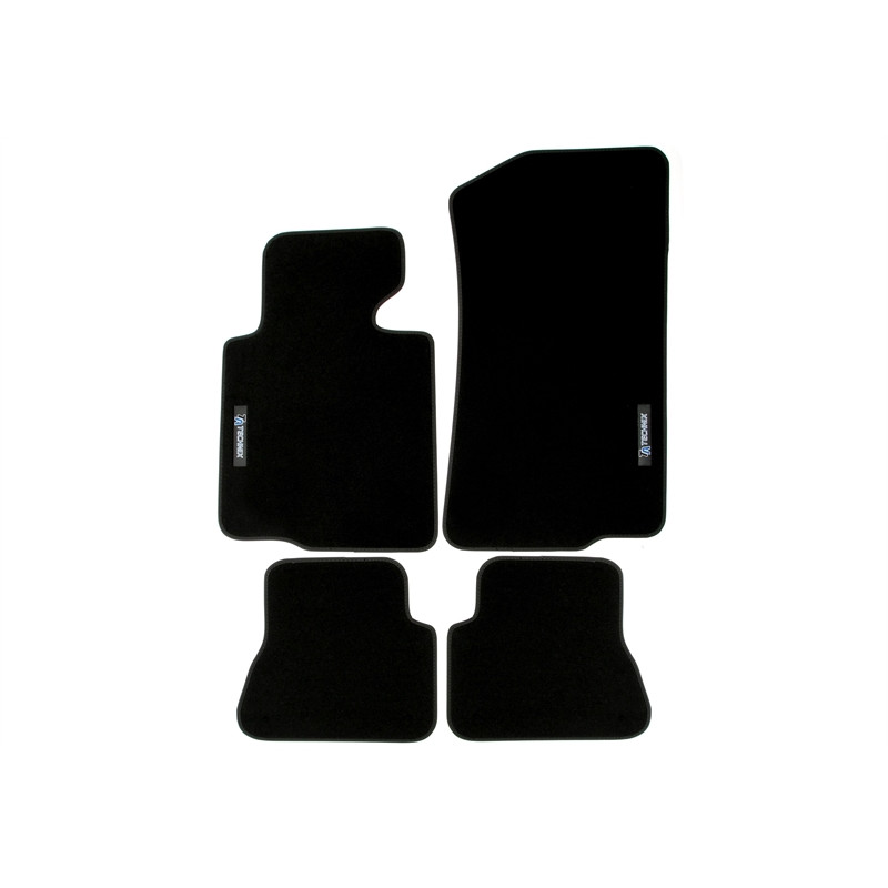 Set tappeti per auto con Logo per BMW 3 serie Convertible  E46 (Cod. T-34BM02)