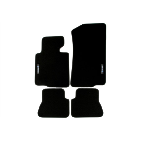 Set tappeti per auto con Logo per BMW 3 serie Convertible  E46 (Cod. T-34BM02)