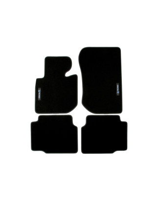 Set tappeti per auto con Logo per BMW 3 serie berlina, Coupe, Touring  E46 (Cod. T-34BM04)