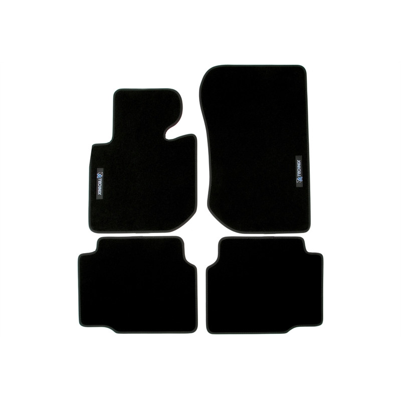 Set tappeti per auto con Logo per BMW 3 serie berlina, Coupe, Touring  E46 (Cod. T-34BM04)