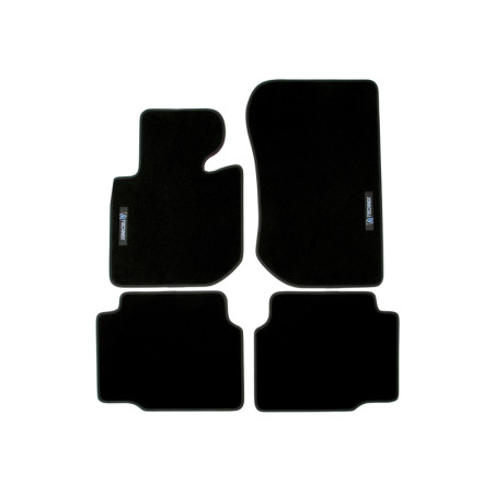 Set tappeti per auto con Logo per BMW 3 serie berlina, Coupe, Touring  E46 (Cod. T-34BM04)