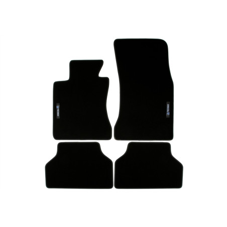 Set tappeti per auto con Logo per BMW 5 serie  E60 / E61 (Cod. T-34BM08)