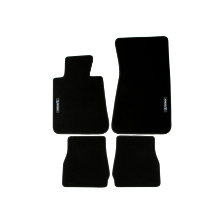 Set tappeti per auto con Logo per BMW 3 serie Convertible  E30 (Cod. T-34BM10)