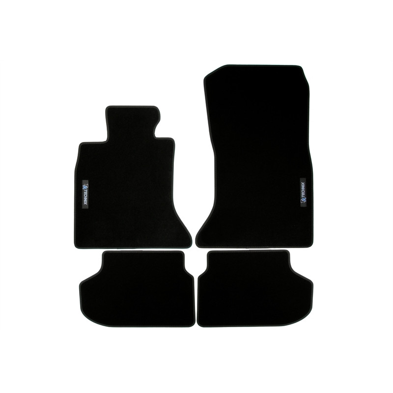 Set tappeti per auto con Logo per BMW 5 serie  F10 / F11 (Cod. T-34BM13)