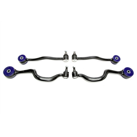 Braccio oscillante set 4 pieces conboccole poliuretano per BMW 5 serie E34 (Cod. T-54BM0005)