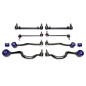 Braccio oscillante set  ant. 10 pieces conboccole poliuretano per BMW 5 serie E34 con 24mm rod (Cod.