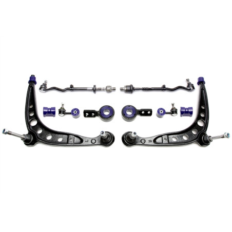 Braccio oscillante set con eccentricboccole poliuretano per BMW 3 serie E30 M3 (Cod. T-55BM0013/2)