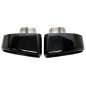 terminale di scarico con uscita quadrata in nero/complementare per BMW X3/X4 (G01,G02,G08) (Cod. T-9