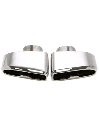 terminale di scarico con uscita quadrata in nero/complementare per BMW X3/X4 (G01,G02,G08) (Cod. T-9