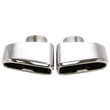 terminale di scarico con uscita quadrata in nero/complementare per BMW X3/X4 (G01,G02,G08) (Cod. T-9