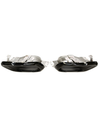 terminale di scarico a vite "big square mouth" in nero/glossyper  BMW X5-X7er serie  (G05/G06/G07) (