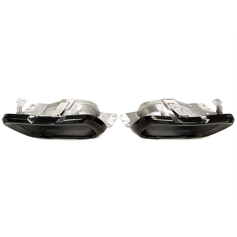 terminale di scarico a vite "big square mouth" in nero/glossyper  BMW X5-X7er serie  (G05/G06/G07) (