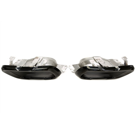 terminale di scarico a vite "big square mouth" in nero/glossyper  BMW X5-X7er serie  (G05/G06/G07) (