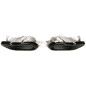 terminale di scarico a vite "big square mouth" in nero/glossyper  BMW X5-X7er serie  (G05/G06/G07) (