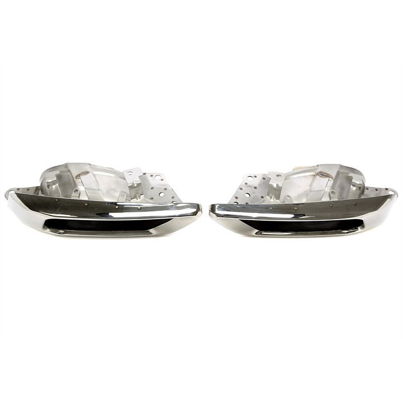 terminale di scarico a vite "small square mouth" in chrome/glossyper BMW X5-X7er serie (G05/G06/... 
