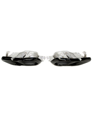 terminale di scarico a vite "sport square mouth-1" in nero/glossyper BMW X5-X7er serie (G05/G06/... 