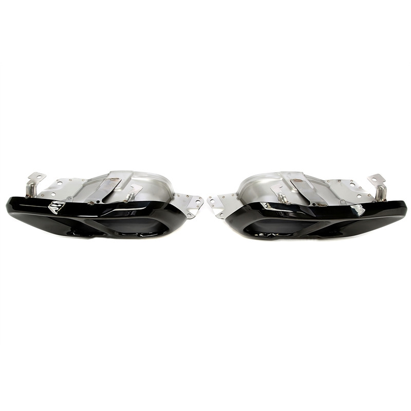terminale di scarico a vite "sport square mouth-1" in nero/glossyper BMW X5-X7er serie (G05/G06/... 